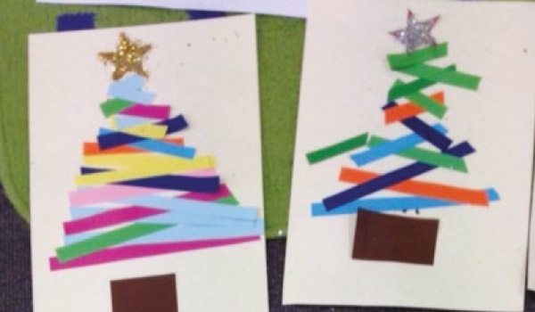 Paper Strips Christmas Crafts - The Keeper of the Cheerios