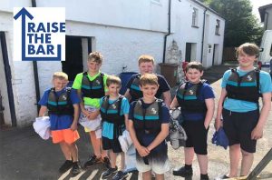 Company section boys ready for paddle boarding